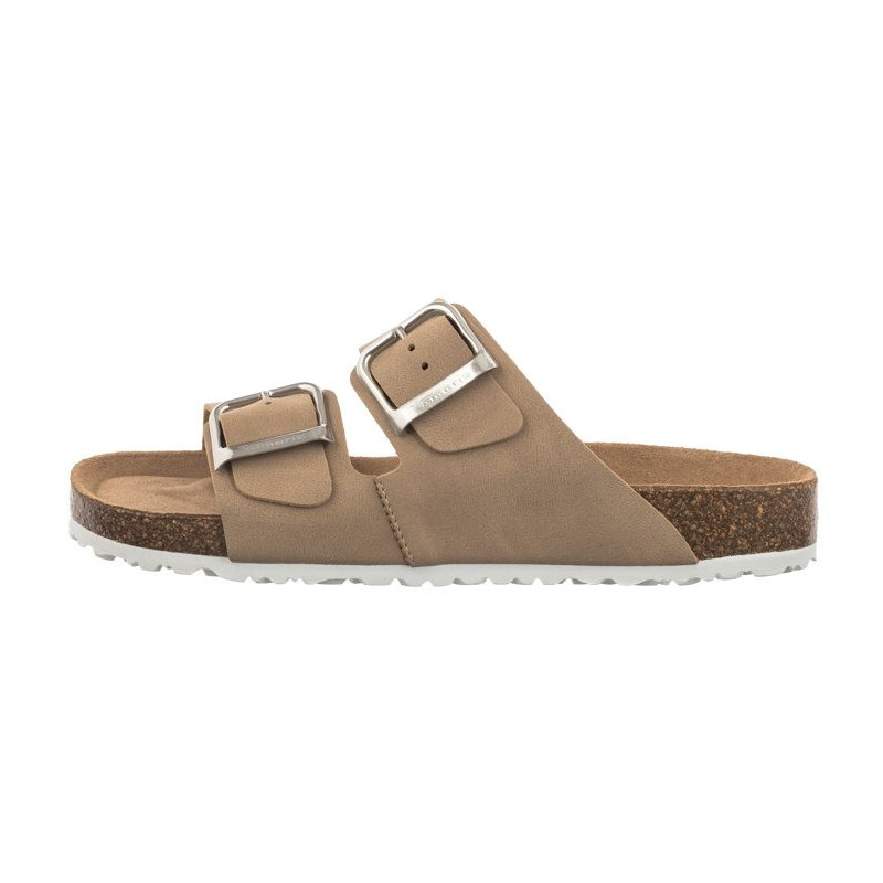 Tamaris Beżowe 1-27533-42 353 Taupe Nubuc (TM445-b) Sieviešu apavi/Flip Flops