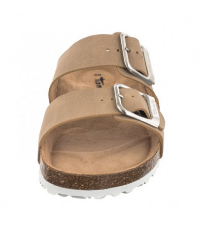 Tamaris Beżowe 1-27533-42 353 Taupe Nubuc (TM445-b) Sieviešu apavi/Flip Flops