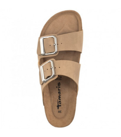 Tamaris Beżowe 1-27533-42 353 Taupe Nubuc (TM445-b) Sieviešu apavi/Flip Flops