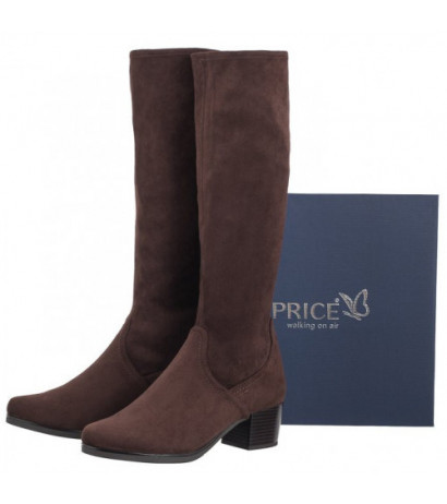 Caprice Brązowe 9-25506-41 302 Dk Brown Stretch (CP381-d) bateliai