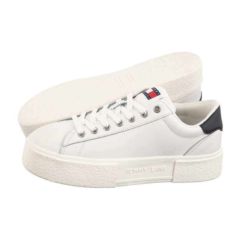 Tommy Hilfiger TJW Foxing Flatform Sneaker Ecru/Black EN0EN02567 YBL (TH1117-b) spordijalatsid