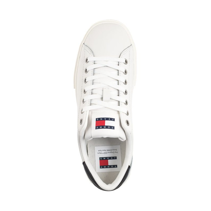 Tommy Hilfiger TJW Foxing Flatform Sneaker Ecru/Black EN0EN02567 YBL (TH1117-b) sporta apavi