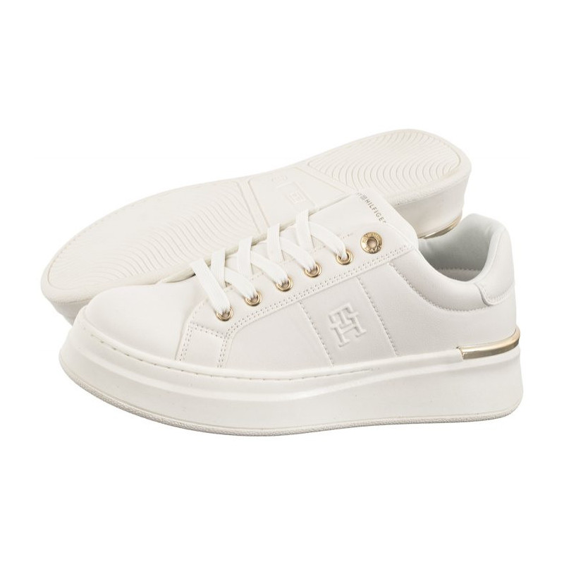 Tommy Hilfiger Low Cut Lace-Up Sneaker Off White T3A9-33542-1351530 (TH1140-b) sporta apavi