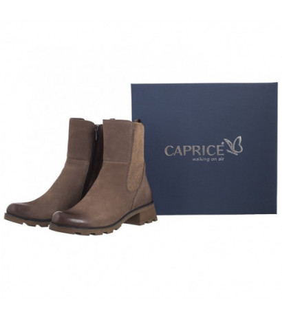 Caprice Brązowe 9-25422-43 334 Taupe Nubuc (CP413-a) shoes