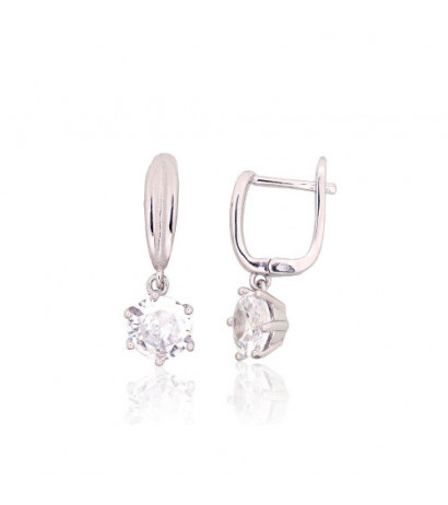 Silver earrings with...