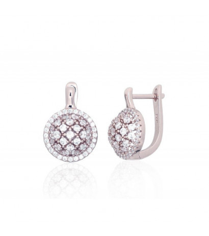 Silver earrings with...