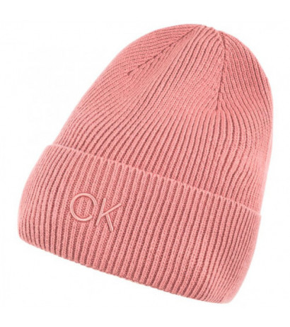 Calvin Klein CK Embroidery Fine Rib Beanie Dusty Rose K60K612590 VCE (CK554-b) josta