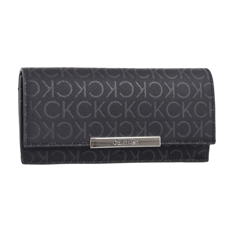 Calvin Klein CK Linear Large Wallet_Mono Black Monogram K60K612444 0GM (CK555-a) rankinė