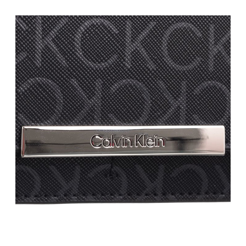 Calvin Klein CK Linear Large Wallet_Mono Black Monogram K60K612444 0GM (CK555-a) rankinė