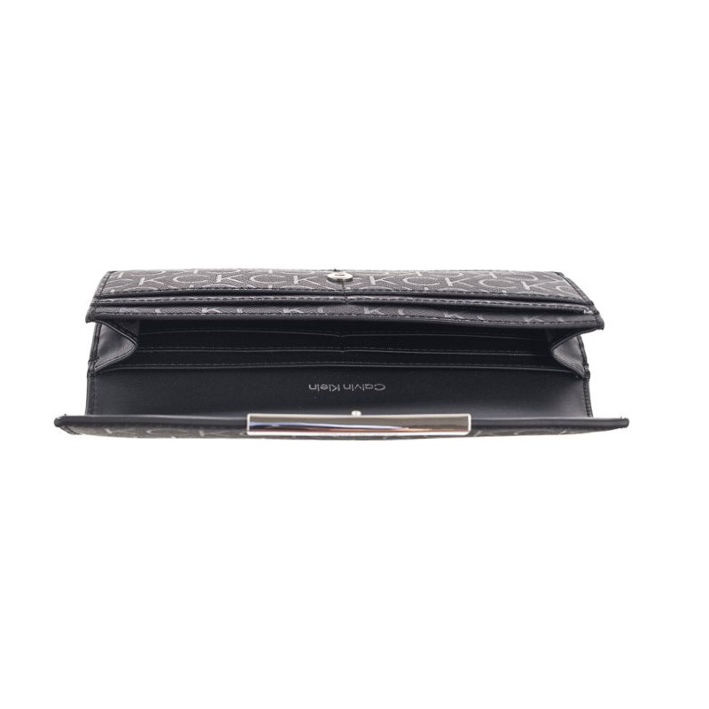 Calvin Klein CK Linear Large Wallet_Mono Black Monogram K60K612444 0GM (CK555-a) rankinė