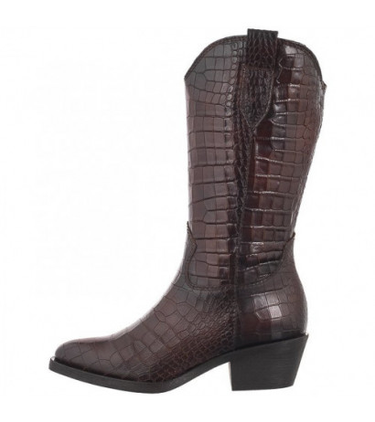 Tamaris Brązowe 1-25706-43 397 Brown Croco (TM502-a) bateliai