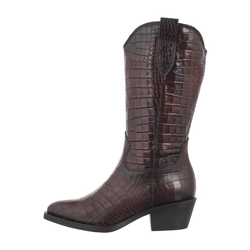 Tamaris Brązowe 1-25706-43 397 Brown Croco (TM502-a) bateliai