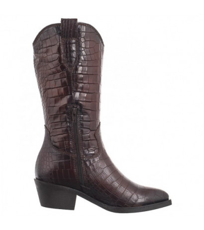 Tamaris Brązowe 1-25706-43 397 Brown Croco (TM502-a) bateliai