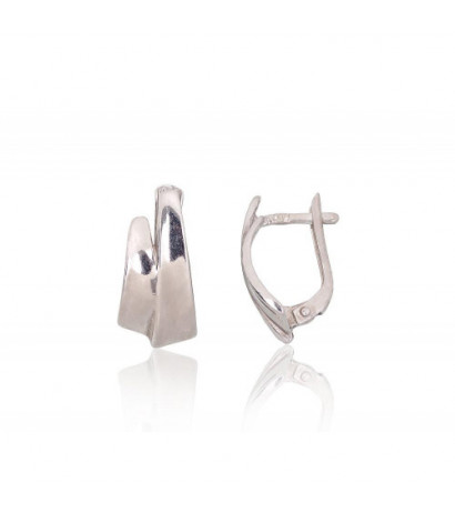 Silver earrings with...