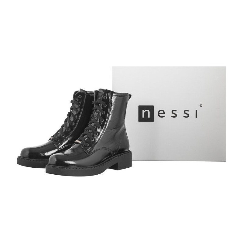 Nessi Czarne Lakierowane 24677 711 (NE397-a) shoes