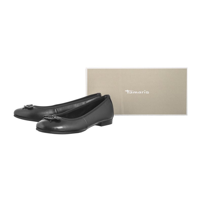 Tamaris Czarne 1-22116-41 001 Black (TM504-a) ballerinas