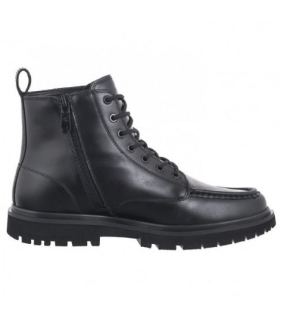 Calvin Klein Eva Boot Mid Laceup Unform Dress Triple Black YM0YM01073 0GJ (CK558-a) pārgājienu zābaki