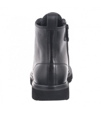 Calvin Klein Eva Boot Mid Laceup Unform Dress Triple Black YM0YM01073 0GJ (CK558-a) pārgājienu zābaki