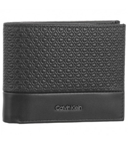 Calvin Klein Nano Mono Bifold 5CC W/Coin Black Nano Mono K50K512279 0GK (CK560-a) rokassoma