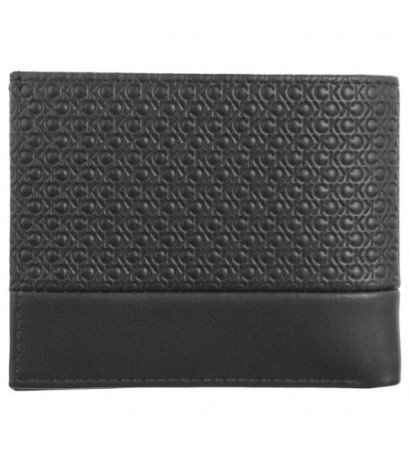 Calvin Klein Nano Mono Bifold 5CC W/Coin Black Nano Mono K50K512279 0GK (CK560-a) käekott