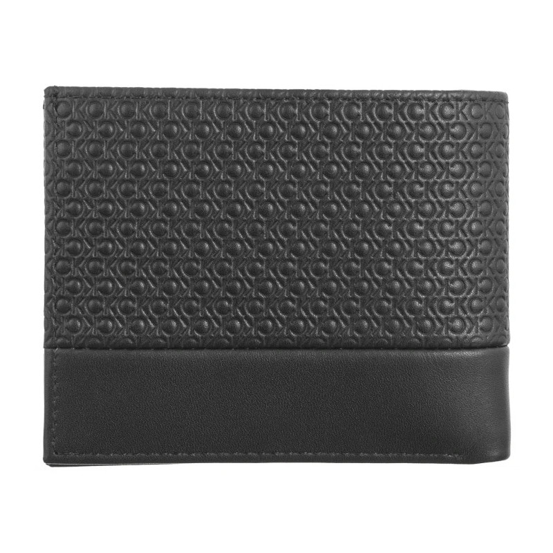 Calvin Klein Nano Mono Bifold 5CC W/Coin Black Nano Mono K50K512279 0GK (CK560-a) käekott