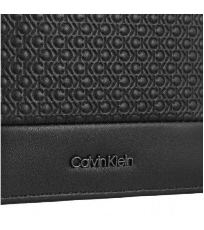 Calvin Klein Nano Mono Bifold 5CC W/Coin Black Nano Mono K50K512279 0GK (CK560-a) rankinė