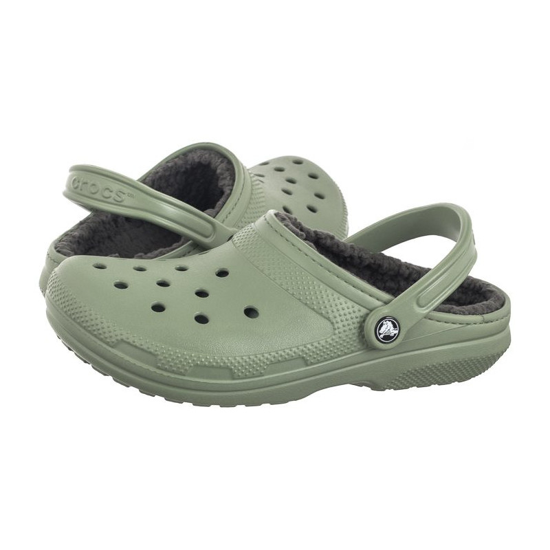 Crocs Classic Lined Clog Moss/Multi 203591-3WP (CR263-c) čības