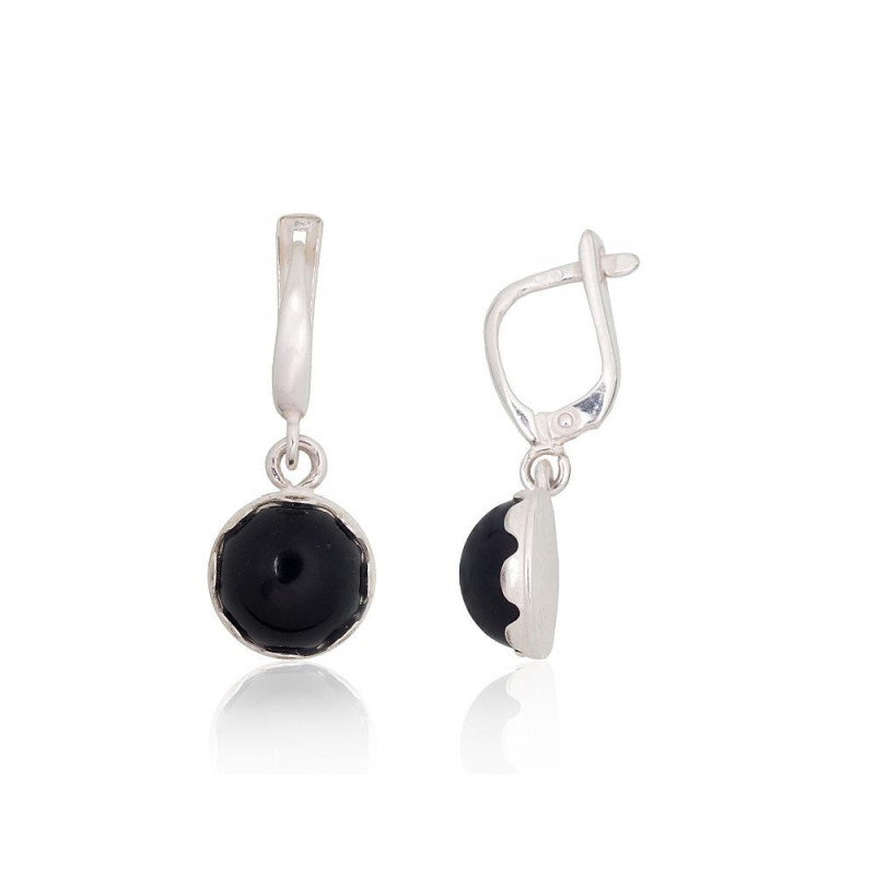 Silver earrings with 'english' lock 2202174_ON-2, Silver 925°