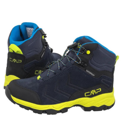 CMP Kids Milnick Mid Trekking Shoes Wp 3Q18584 01NR B.Blue Lime (CM25-a) ankle boots