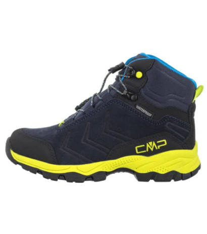 CMP Kids Milnick Mid Trekking Shoes Wp 3Q18584 01NR B.Blue Lime (CM25-a) aulinukai