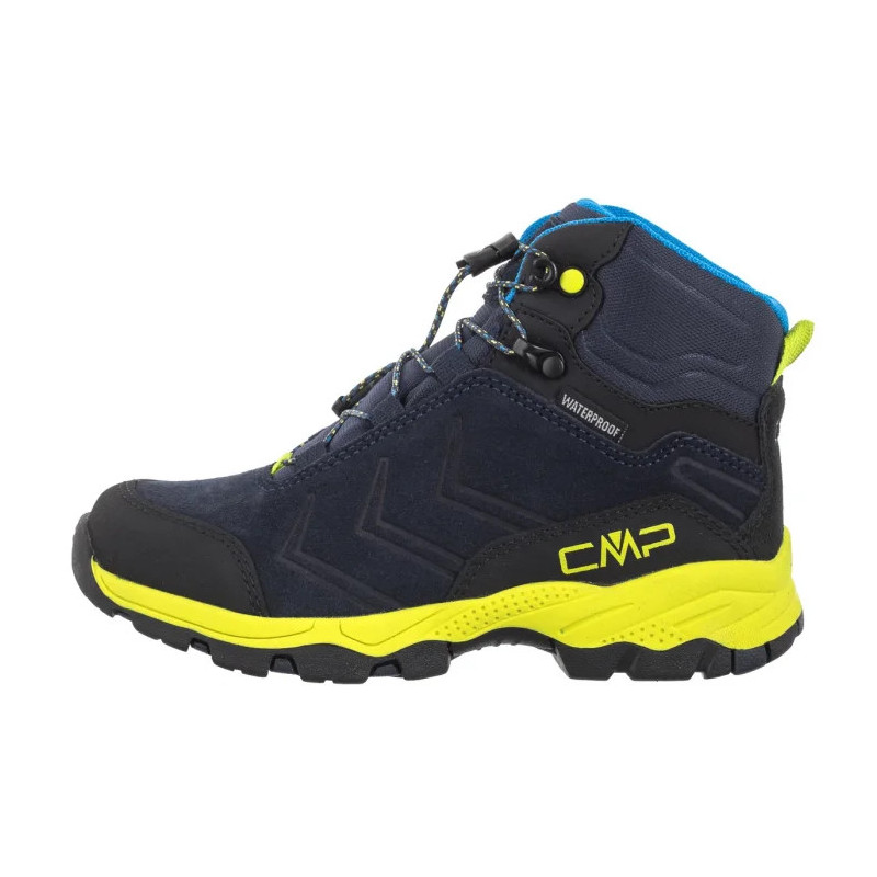 CMP Kids Milnick Mid Trekking Shoes Wp 3Q18584 01NR B.Blue Lime (CM25-a) aulinukai