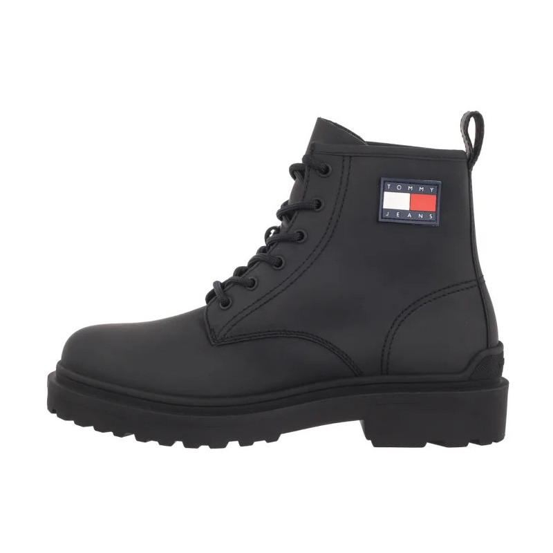 Tommy Hilfiger Tjm Leather Lace Up Boot Black EM0EM01447 BDS (TH1160-a) žygio batai