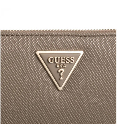 Guess Laurel Slg Cheque Organizer SWZG85 00163 Dark Taupe (GU633-a) handbag