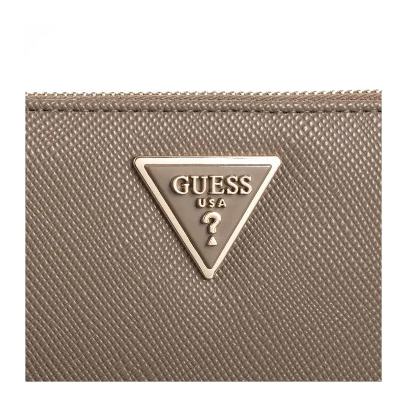 Guess Laurel Slg Cheque Organizer SWZG85 00163 Dark Taupe (GU633-a) handbag