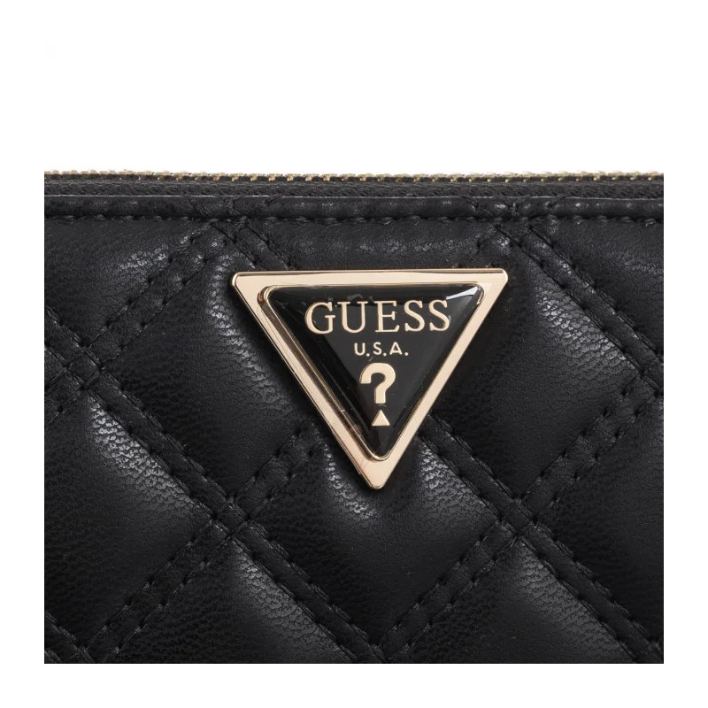 Guess Giully Slg Large Zip Around SWQG87 48146 Black (GU637-a) rankinė