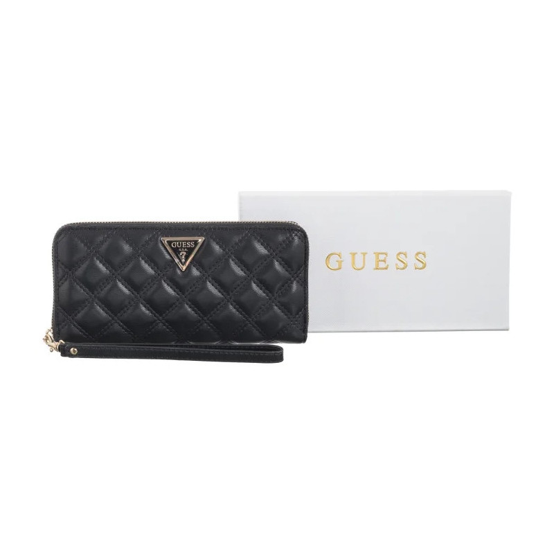 Guess Giully Slg Large Zip Around SWQG87 48146 Black (GU637-a) rankinė