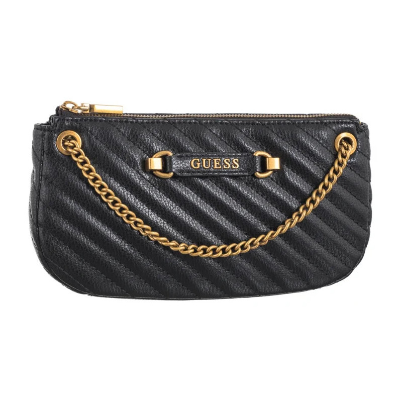 Guess Sela Mini Convertible Xbody Top Zip HWQB94 95720 Black (GU635-a) handbag