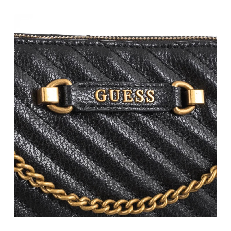 Guess Sela Mini Convertible Xbody Top Zip HWQB94 95720 Black (GU635-a) handbag