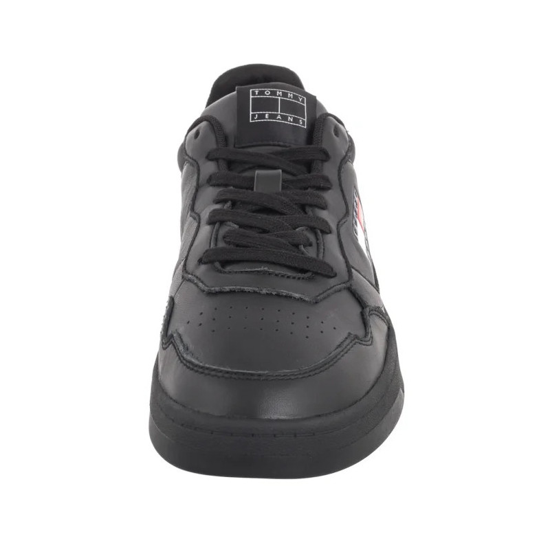 Tommy Hilfiger Tjm Cupsole Leather Ess Black EM0EM01443 BDS (TH1169-a) sporta apavi