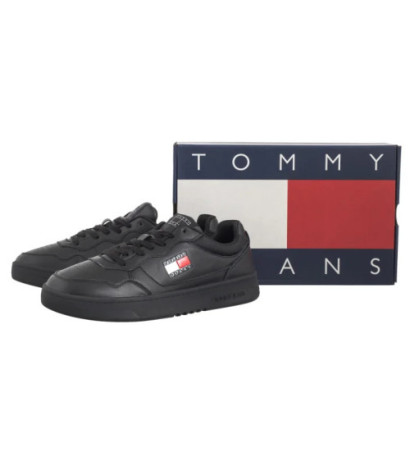 Tommy Hilfiger Tjm Cupsole Leather Ess Black EM0EM01443 BDS (TH1169-a) sporta apavi