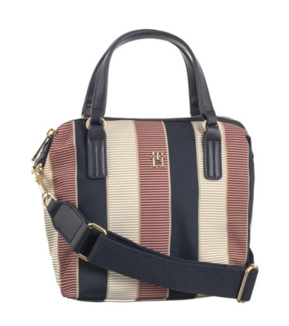 Tommy Hilfiger Poppy Small Tote Stripe AW0AW16445 AEG (TH1175-a) handbag