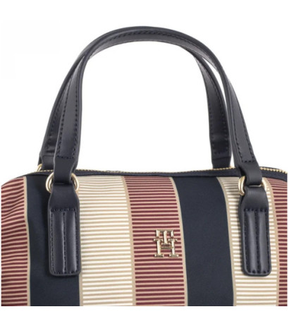 Tommy Hilfiger Poppy Small Tote Stripe AW0AW16445 AEG (TH1175-a) rankinė