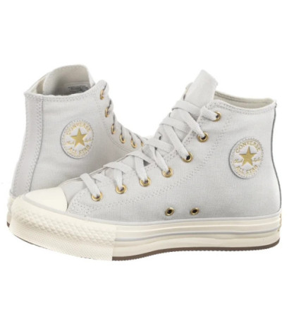 Converse CTAS Eva Lift Hi Barely Grey/Egret/Gold A10382C (CO704-a) shoes