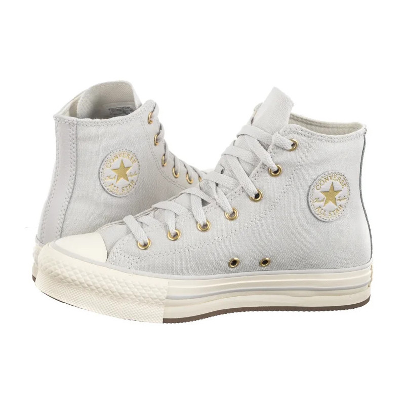 Converse CTAS Eva Lift Hi Barely Grey/Egret/Gold A10382C (CO704-a) apavi