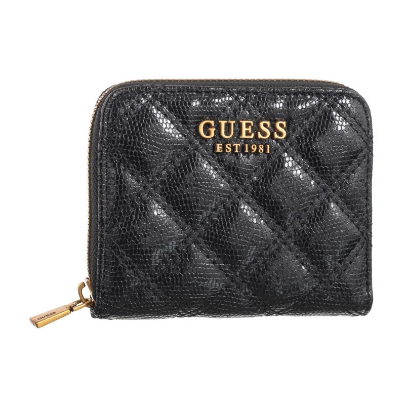 Guess Giully Slg Small Zip Around SWQK87 48137 Black (GU639-a) handbag