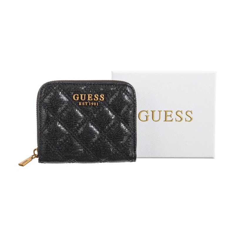 Guess Giully Slg Small Zip Around SWQK87 48137 Black (GU639-a) handbag