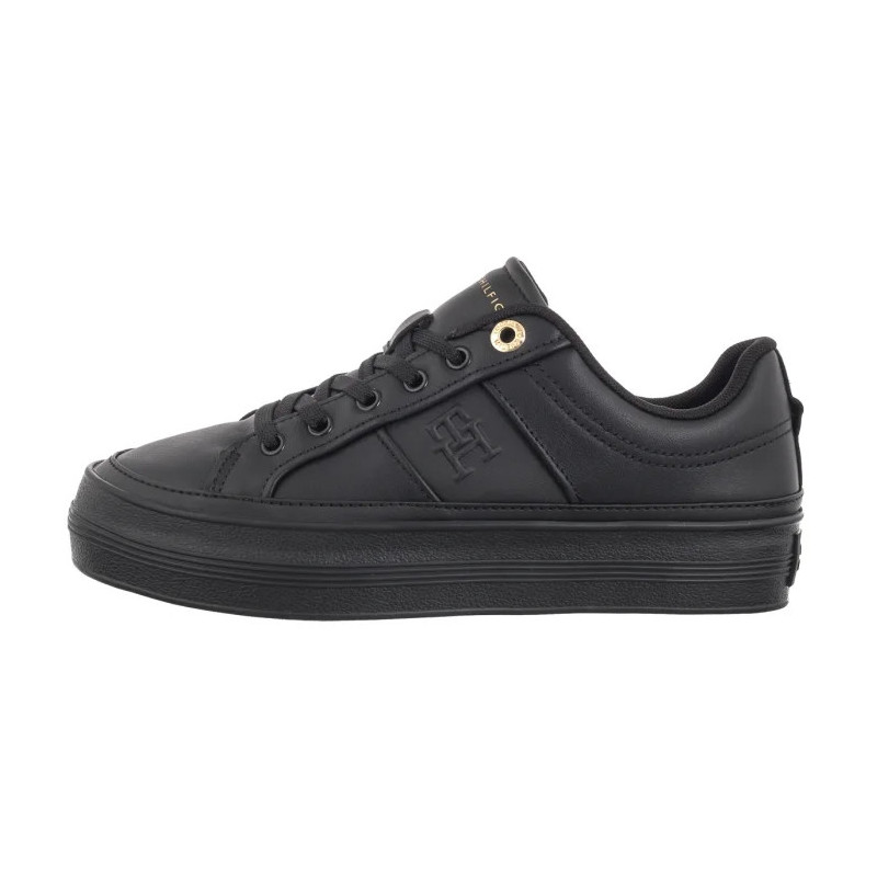 Tommy Hilfiger Essential Vulc Sneaker Monogram Black FW0FW07945 BDS (TH1116-b) bateliai