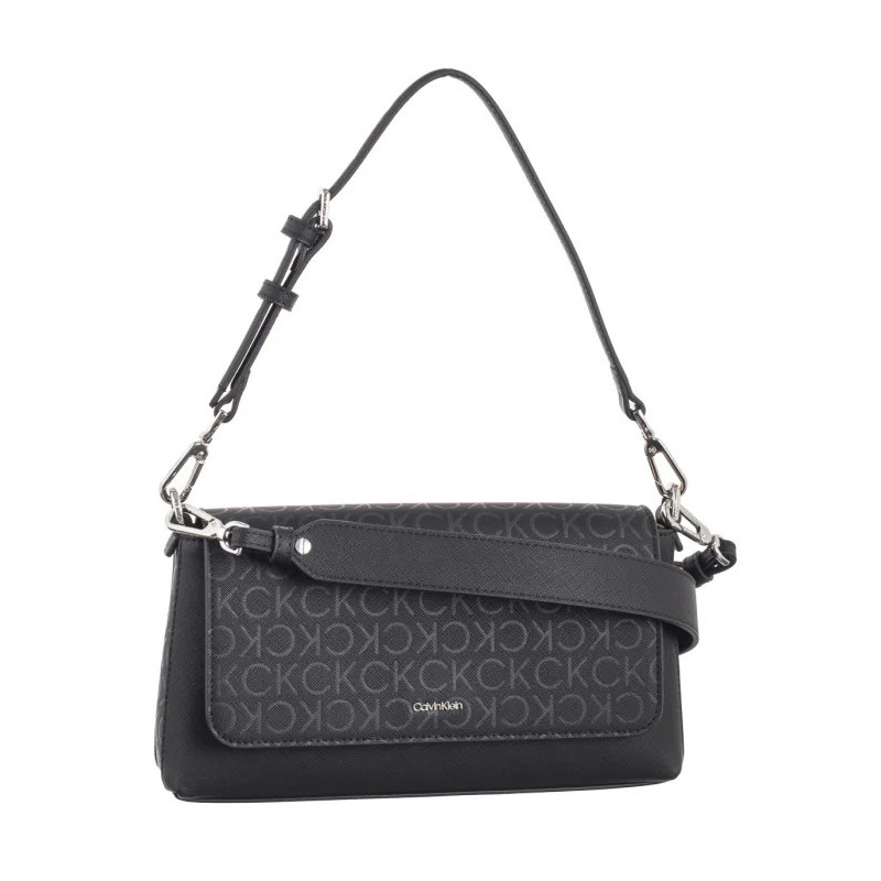 Calvin Klein CK Must Conv Shoulder Bag Mono Black Monogram K60K612903 0GM (CK572-a) handbag