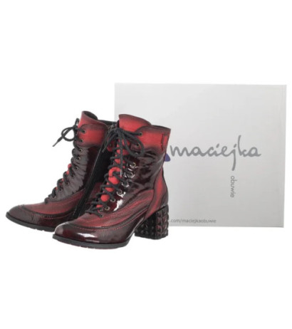 Maciejka Czerwone+Czarne 06640-08/00-8 (MA1254-a) shoes