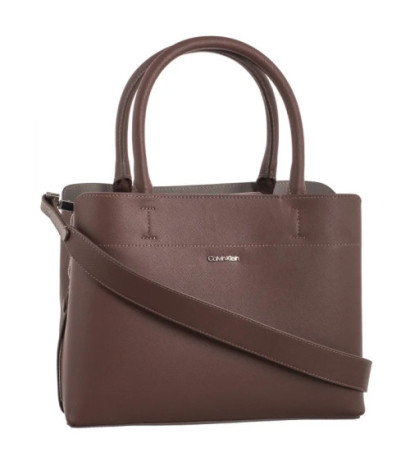 Calvin Klein CK Business Medium Tote Saffiano Cioccolate Lab/Cinder K60K612572 HJM (CK570-a) handbag